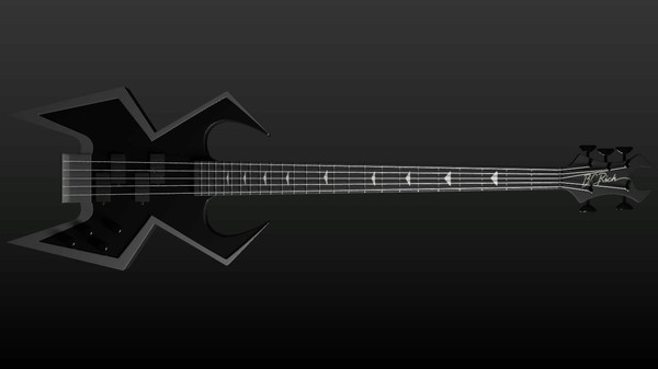 3ds bc rich bass guitar - Bc Rich bass guitar by TotexArtz